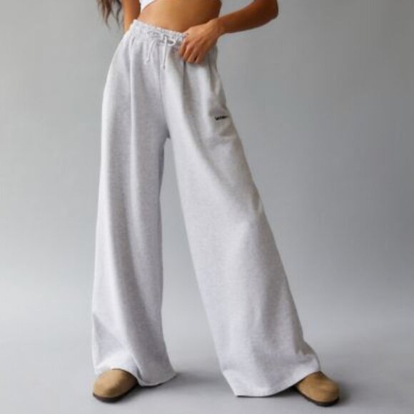 Urban Outfitters Pants - Urban Outfitters iets frans Women Pants Medium Gray High Rise Flare Wide Leg